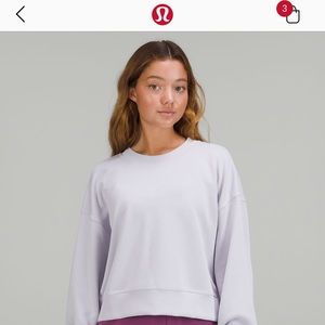 LULULEMON brand new cropped sweater. got it for my birthday. never worn